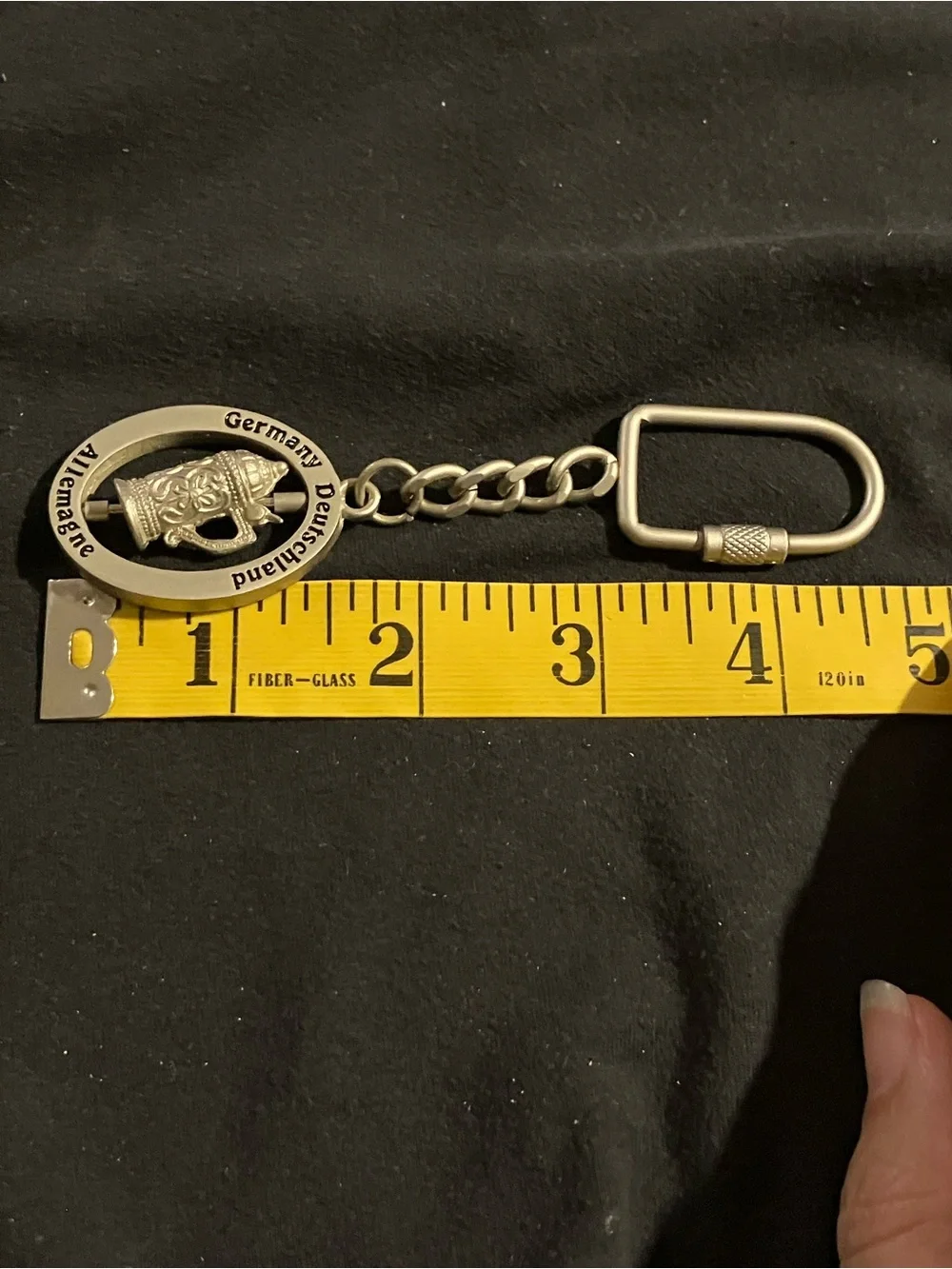 Vintage Germany Spinner Keychain - Spinning Beer Stein Keyring